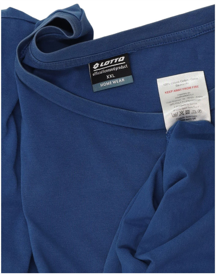 Lotto Ανδρικό T-Shirt Top 2XL Μπλε βαμβακερό