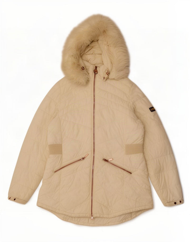 Barbour Γυναικείο μπουφάν με κουκούλα UK 16 Large White