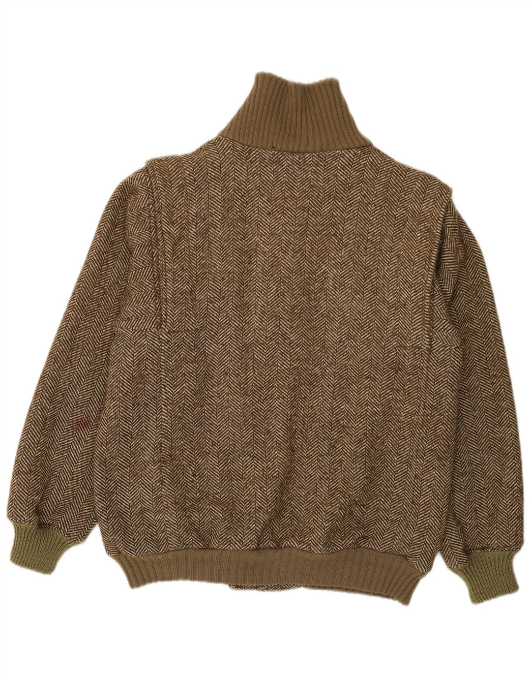 Radici Ανδρικό πλεκτό Bomber Jacket IT 50 Large Khaki Ψαροκόκκαλο