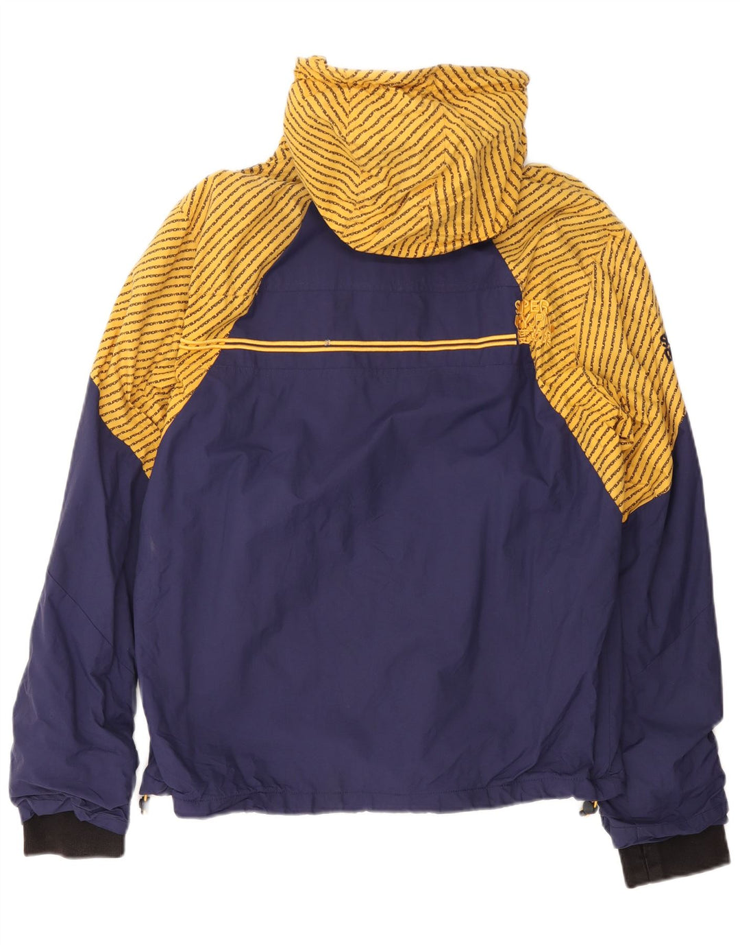 Superdry Γυναικείο Windcheater Graphic Windbreaker Jacket UK 20 2XL Navy Blue