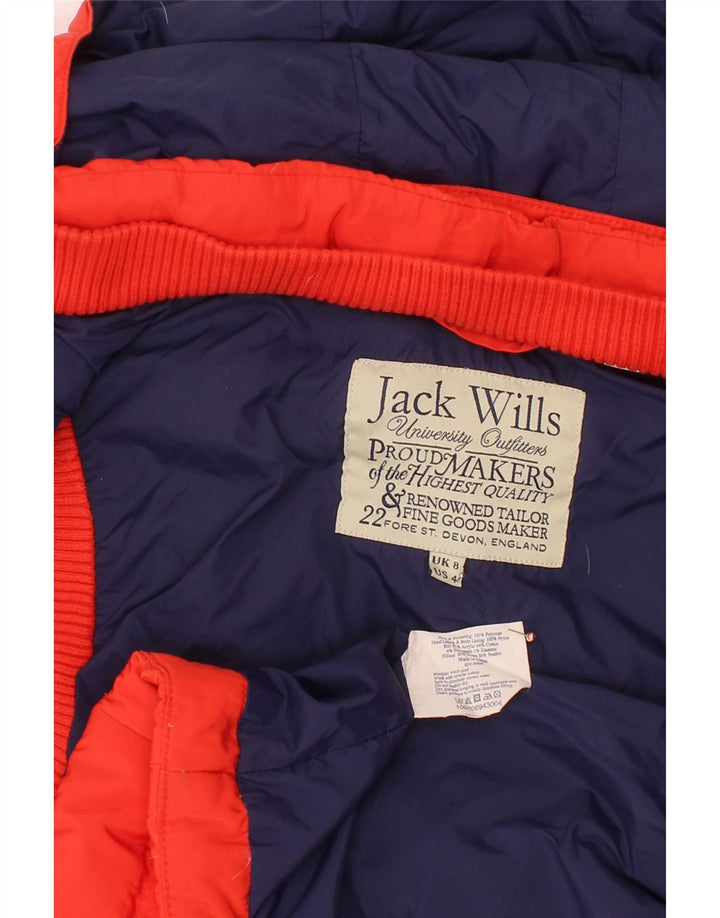JACK WILLS Γυναικεία κουκούλα με επένδυση Gilet UK 8 Μικρός κόκκινος πολυεστέρας