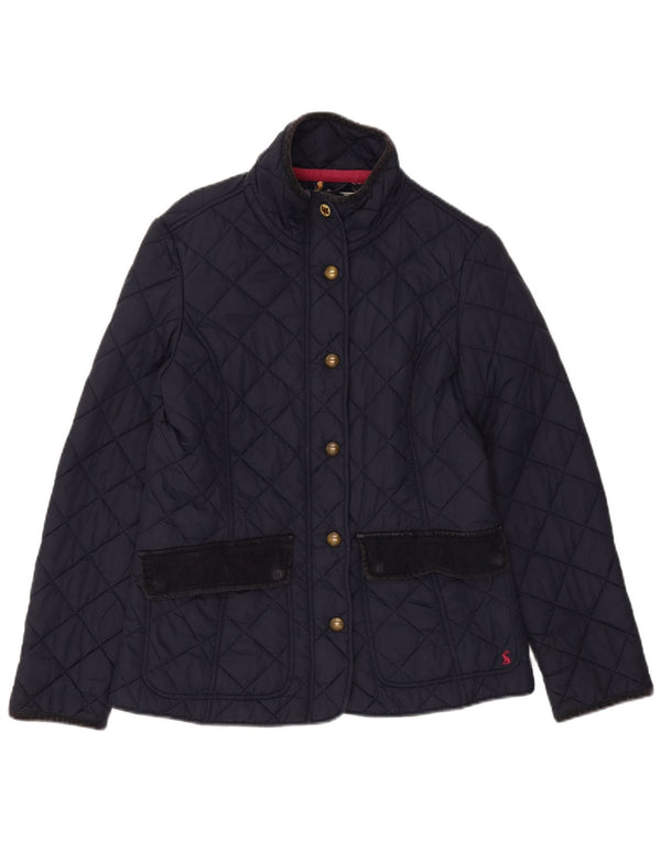 Joules Γυναικείο Καπιτονέ μπουφάν UK 12 Medium Navy Blue Cotton
