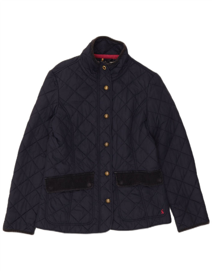 Joules Γυναικείο Καπιτονέ μπουφάν UK 12 Medium Navy Blue Cotton