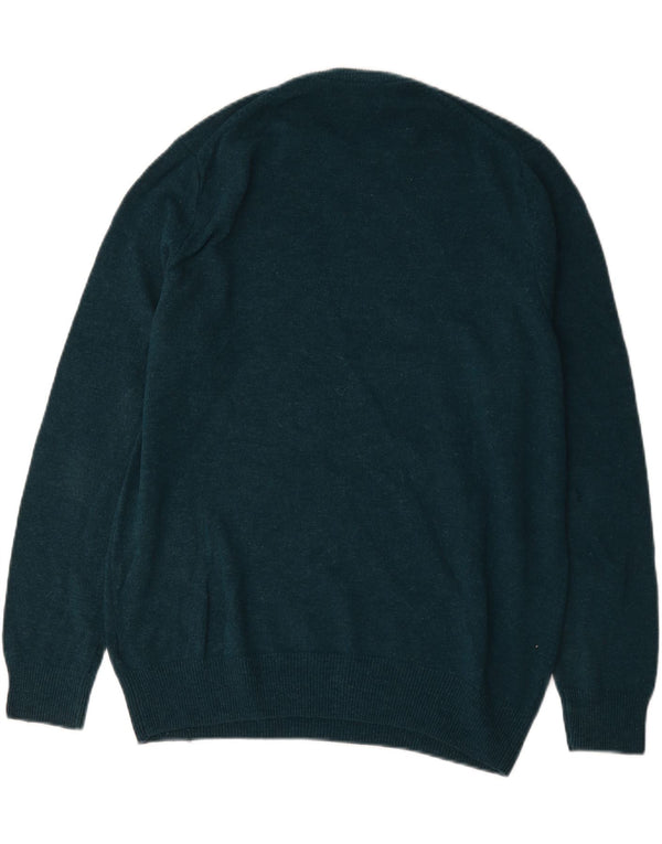 Ανδρικό πουλόβερ Marks & Spencer Crew Neck Jumper XL Πράσινο Lambswool