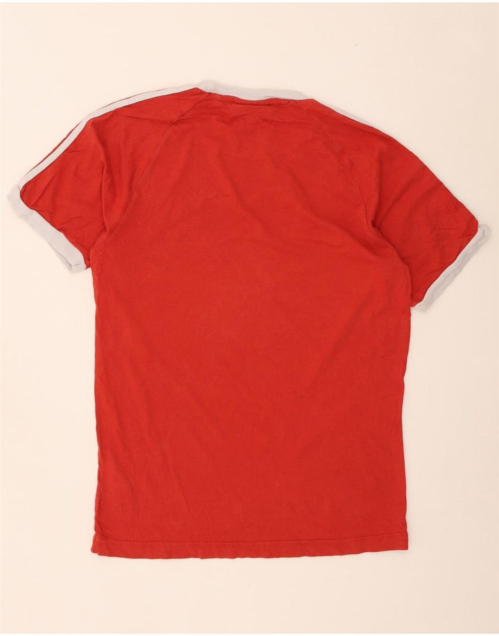 Ανδρικό T-Shirt Adidas Τοπ μεσαίο κόκκινο βαμβακερό