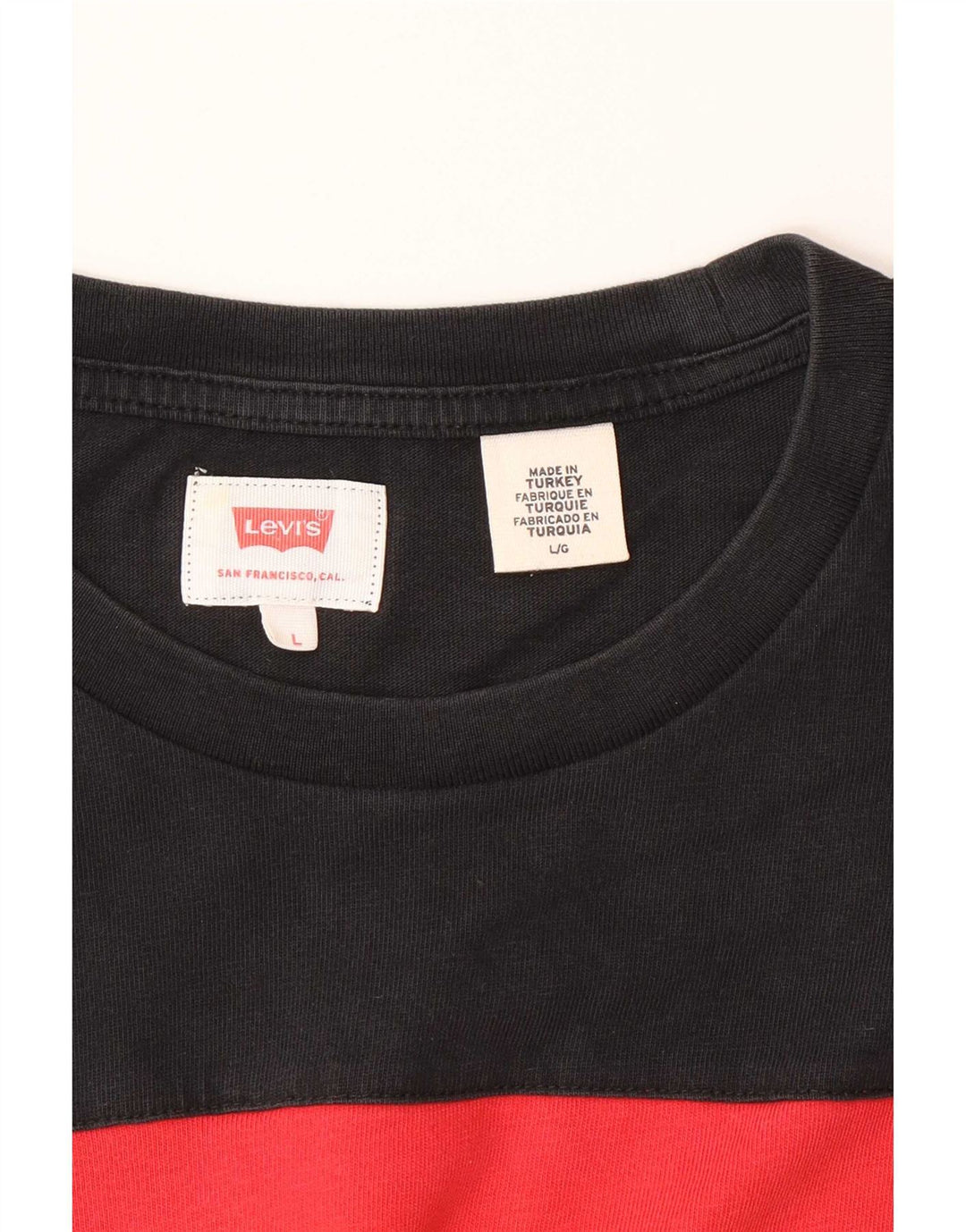 Ανδρικό γραφικό T-Shirt Levi's Top Large Black Colourblock