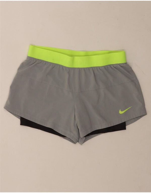 Γυναικείο αθλητικό σορτς Nike Dri Fit Small Grey Colourblock Sports από πολυεστέρα