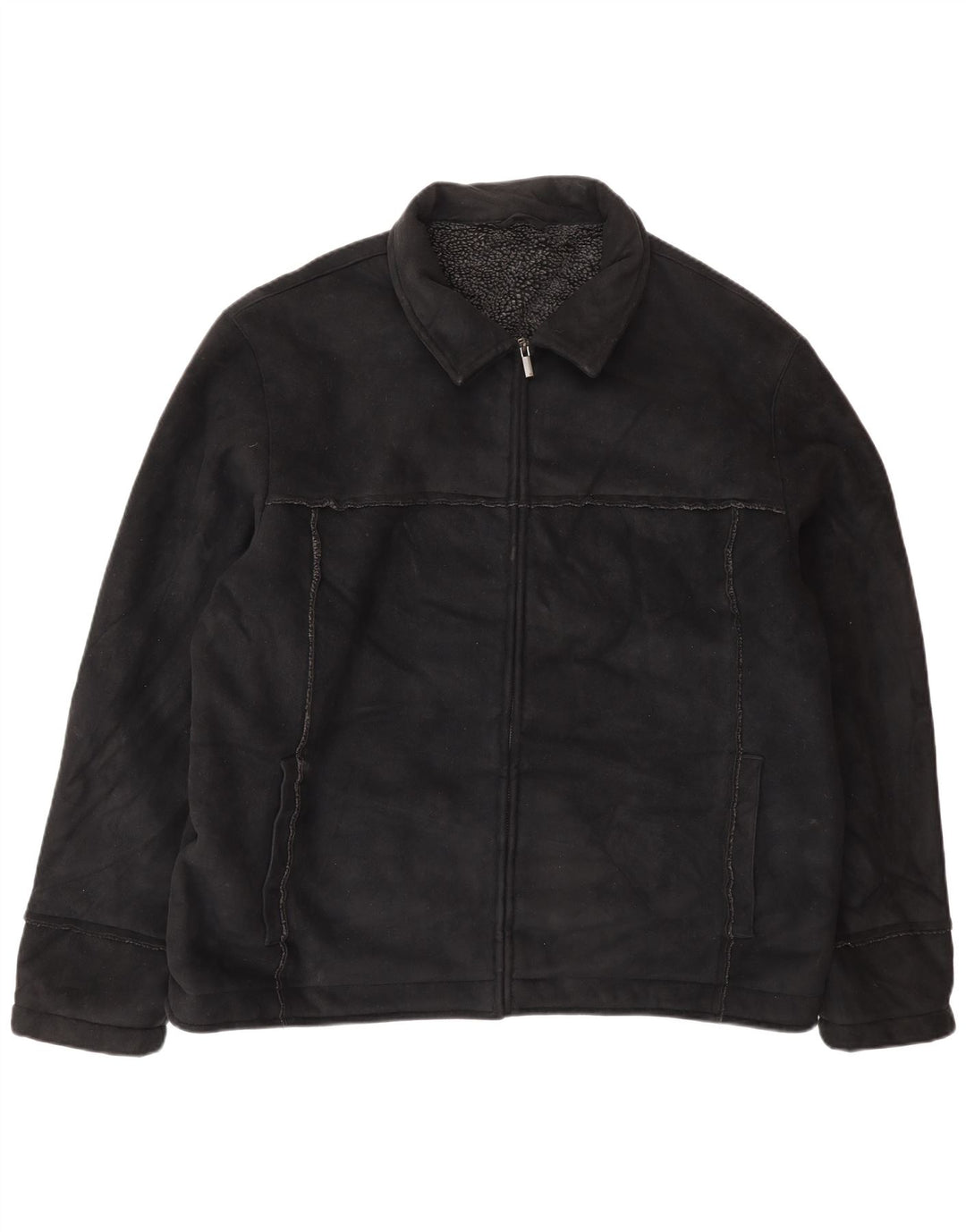 Marks & Spencer Ανδρικό μπουφάν Sherpa UK 42 XL Μαύρο