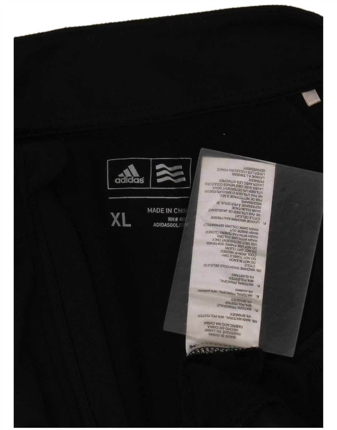 Ανδρικό φούτερ Adidas με φερμουάρ Jumper XL Μαύρο Πολυεστέρας