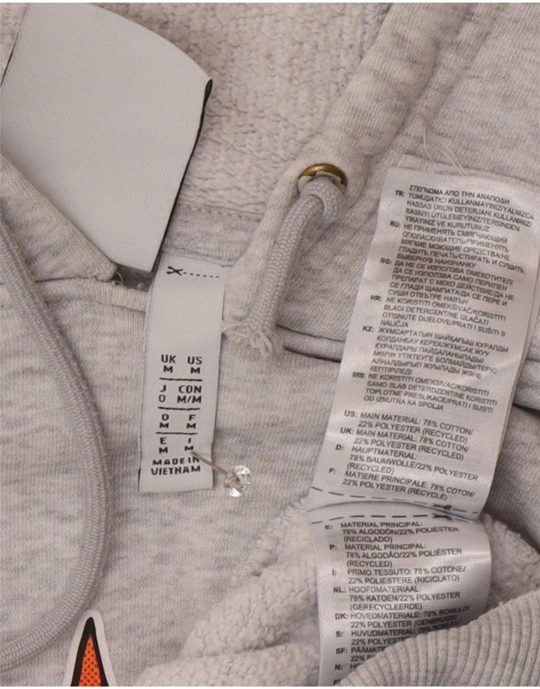 Ανδρικό γραφικό κουκούλα Adidas, μεσαίο γκρι βαμβακερό