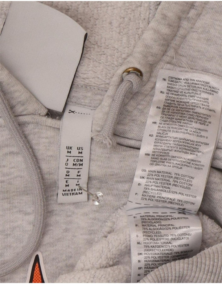 Ανδρικό γραφικό κουκούλα Adidas, μεσαίο γκρι βαμβακερό