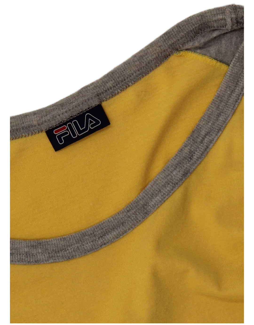 Ανδρικό T-Shirt Fila Top Medium Yellow Colourblock