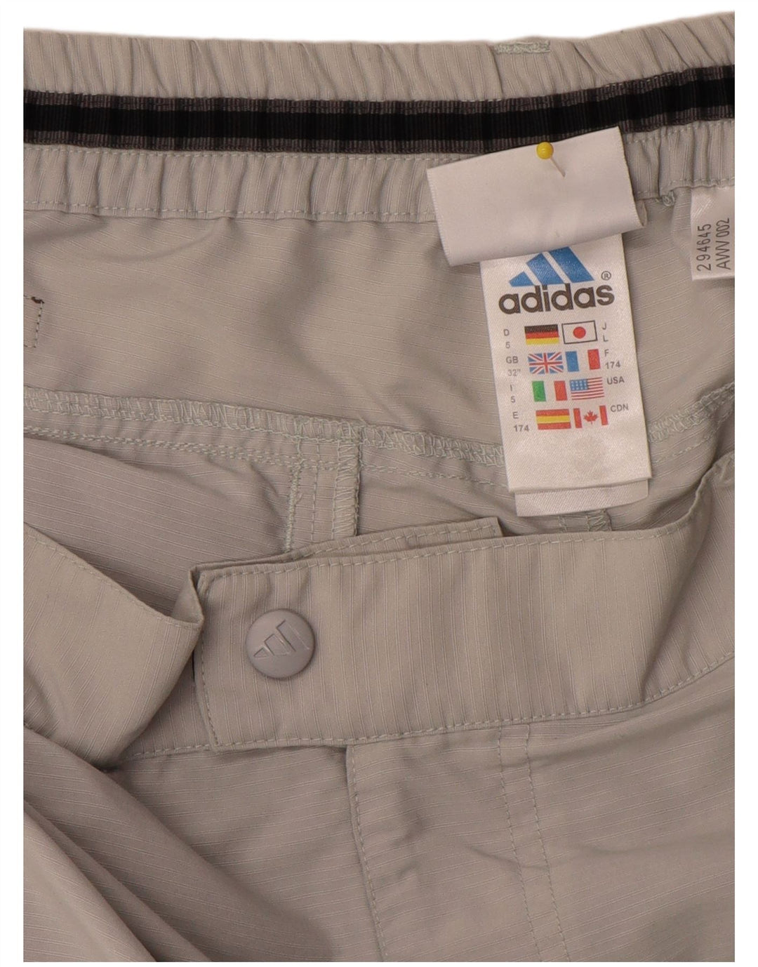 Ανδρικό παντελόνι Capri Adidas W32 L21 Γκρι Πολυαμίδιο