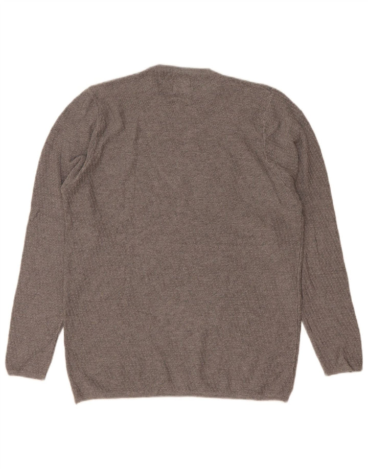 Ανδρικό πουλόβερ Zara Crew Neck Jumper Μικρό Γκρι