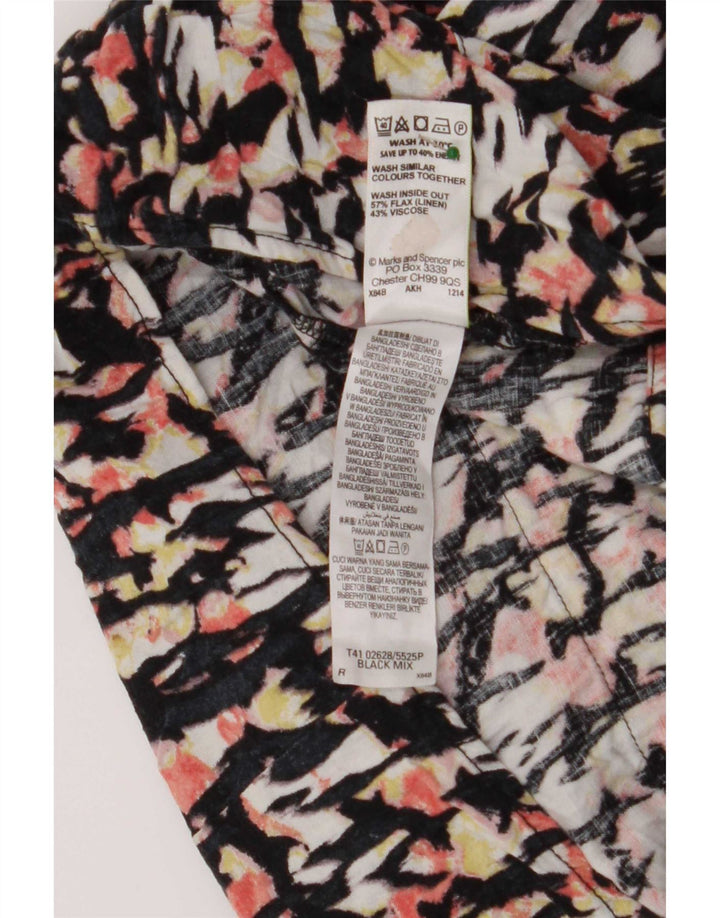 Marks & Spencer Γυναικεία μπλούζα με αφηρημένο σχέδιο Top 10 Small πολύχρωμη