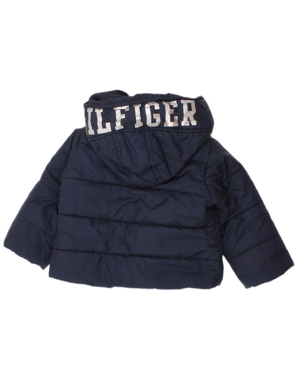 Tommy Hilfiger Baby Boys γραφικό μπουφάν με επένδυση 9-12 μηνών Navy Blue