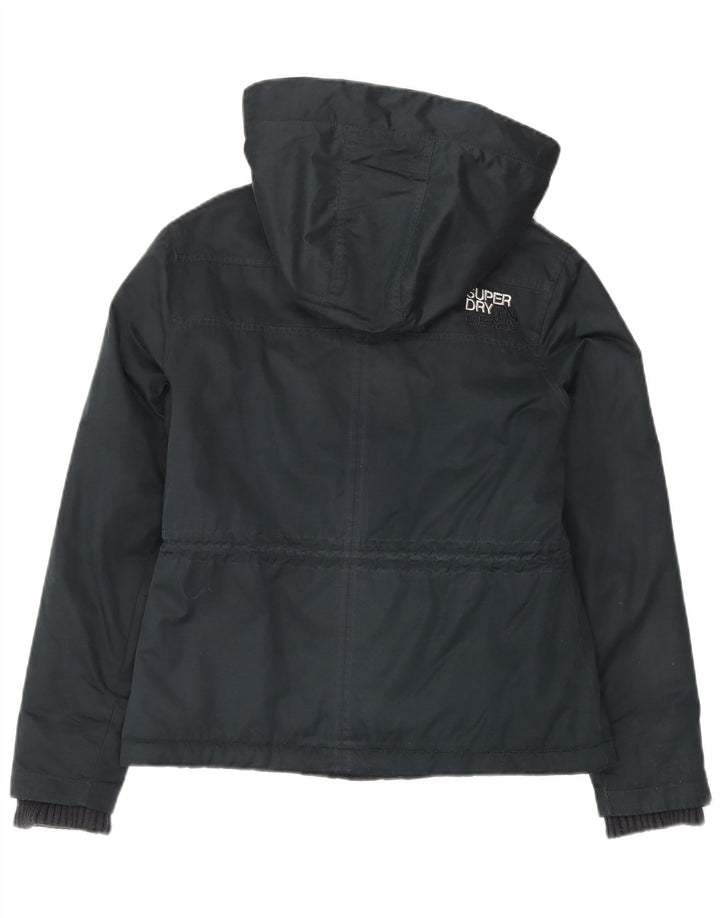 Superdry Womens The windparka Windbreaker Jacket UK 16 Large Navy Blue