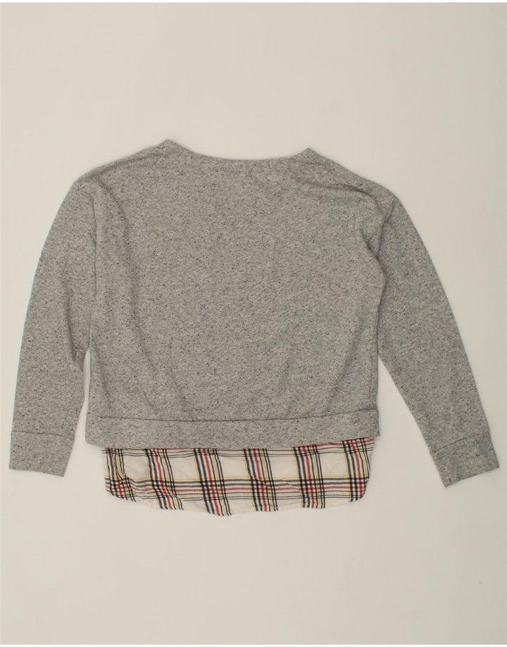 IZOD Womens Sweatshirt Jumper UK 14 Medium Grey Cotton Vintage Izod and Second-Hand Izod from Messina Hembry 