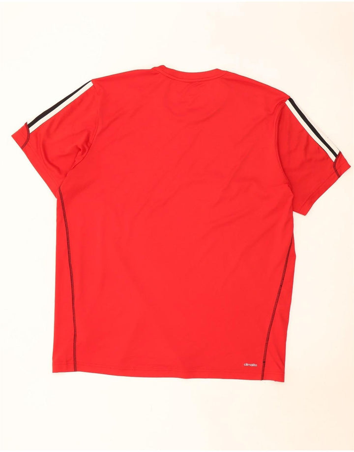 Ανδρικό T-Shirt Climalite ADIDAS Top 2XL Κόκκινο πολυεστέρας