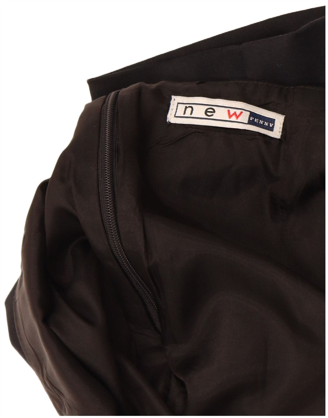 Νέα Γυναικεία ίσια φούστα Penny IT 40 Small W26 Μαύρη Βαμβακερή