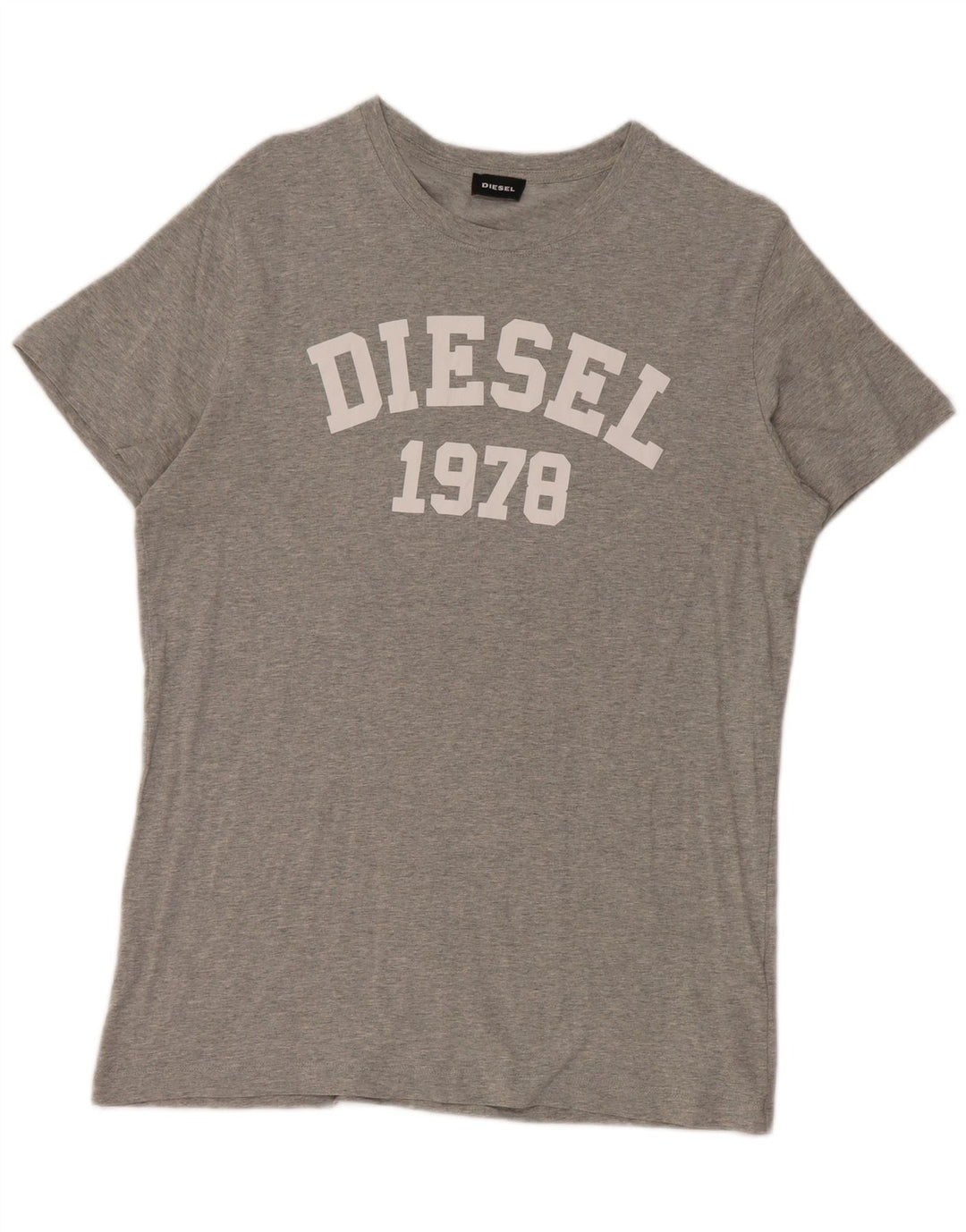 Ανδρικό γραφικό T-Shirt Diesel Top μεγάλο γκρι βαμβακερό