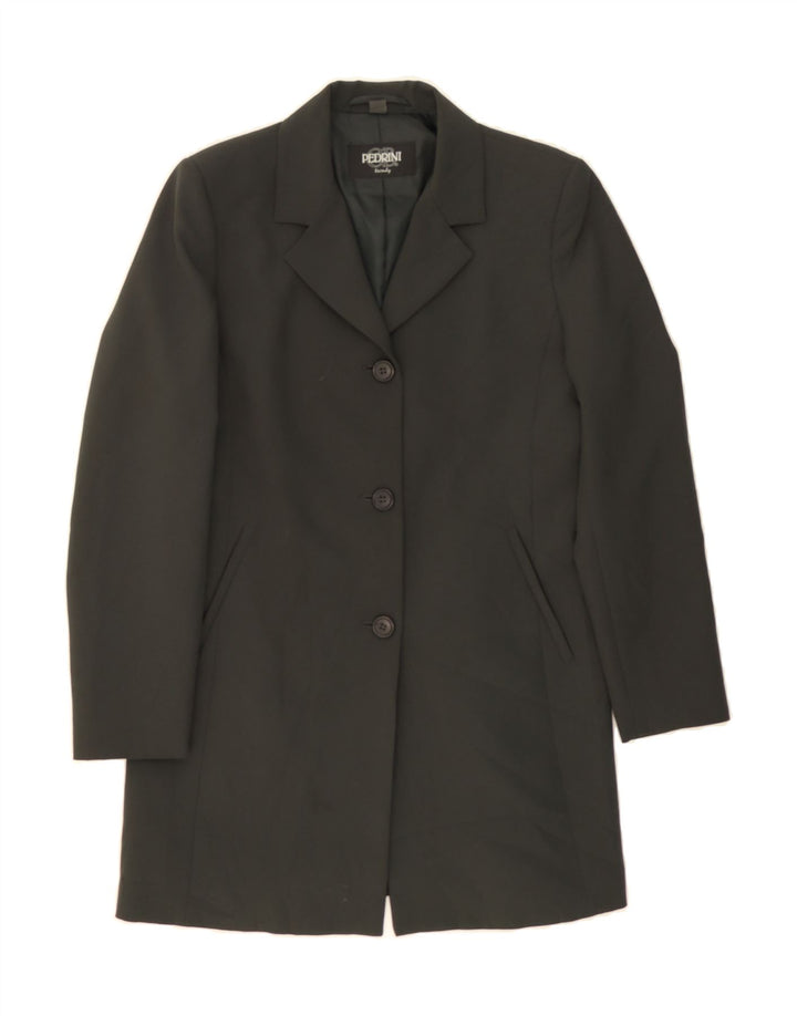 GB.PEDRINI Womens Longline 3 Button Blazer Jacket UK 10 Small Grey Vintage GB.PEDRINI and Second-Hand GB.PEDRINI from Messina Hembry 