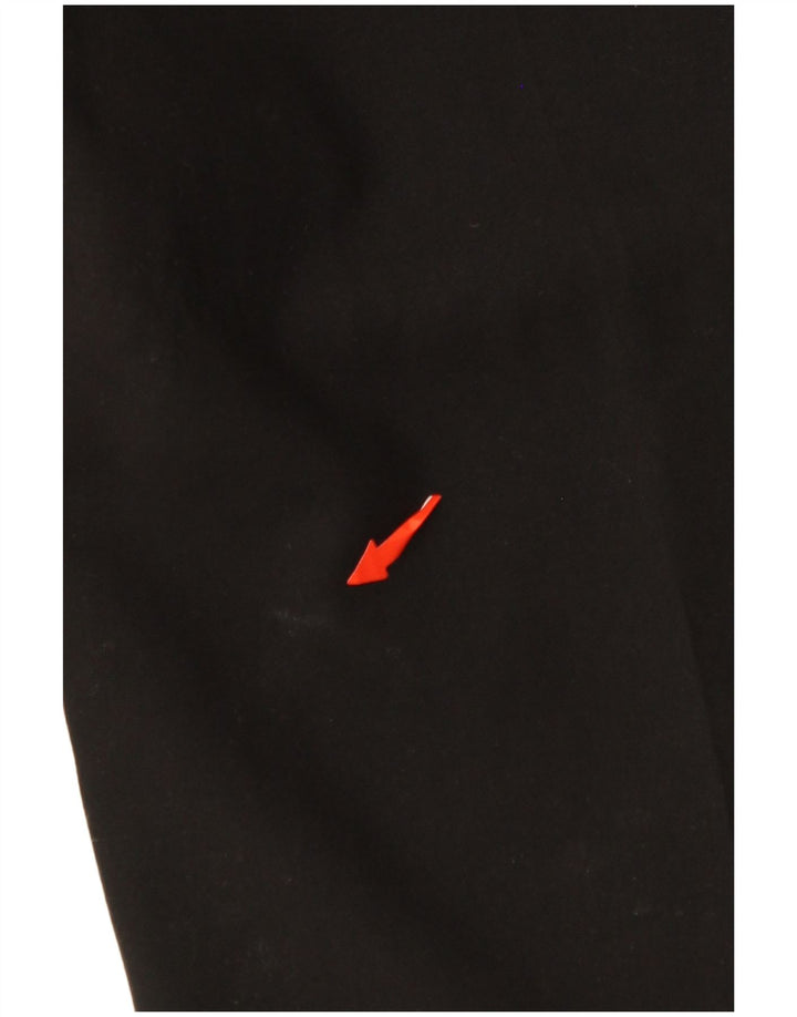 JIGSAW Γυναικείο ίσιο κομμένο παντελόνι UK 14 μεγάλο W34 L25 μαύρο