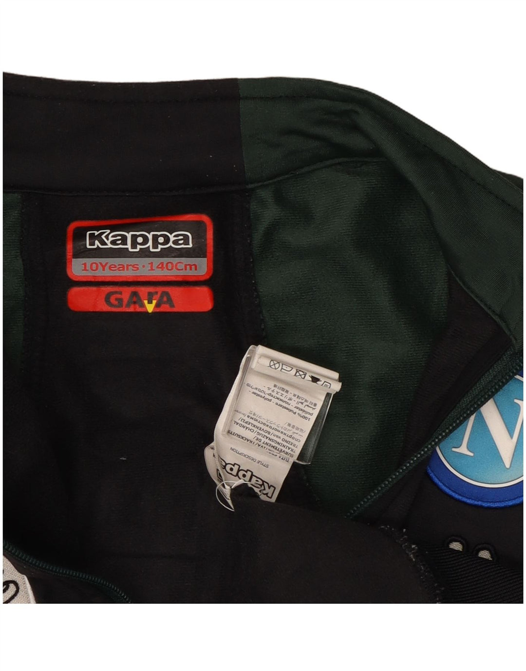 Kappa Boys Gara Graphic αθλητική φόρμα Top Jacket 9-10 Years Black Colourblock