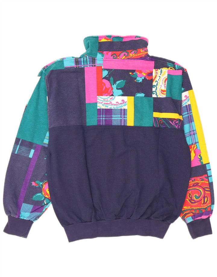 TRIGEMA Γυναικεία Ολόσωμη φόρμα UK 14 Medium Navy Blue Patchwork Βαμβακερό