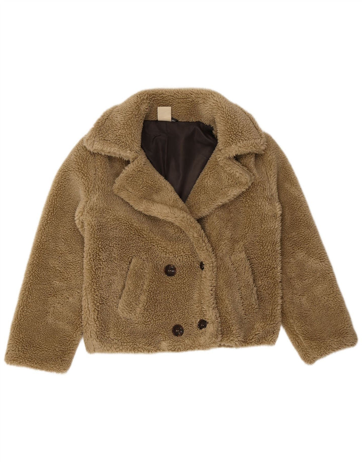 Weird Fish Γυναικείο Teddy Bear Sherpa Jacket UK 12 Medium Beige Polyester