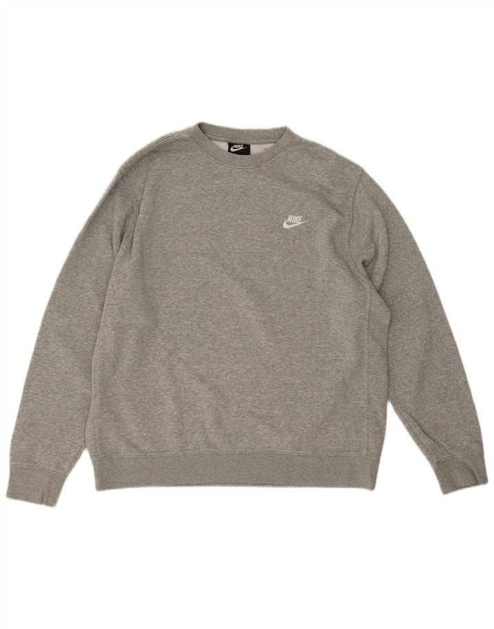 Ανδρικό φούτερ Nike Jumper με μεγάλο γκρι βαμβακερό χρώμα