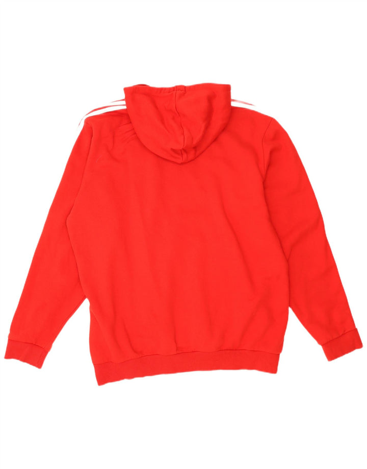 Adidas Ανδρικό Hoodie Jumper XL Red Polyester