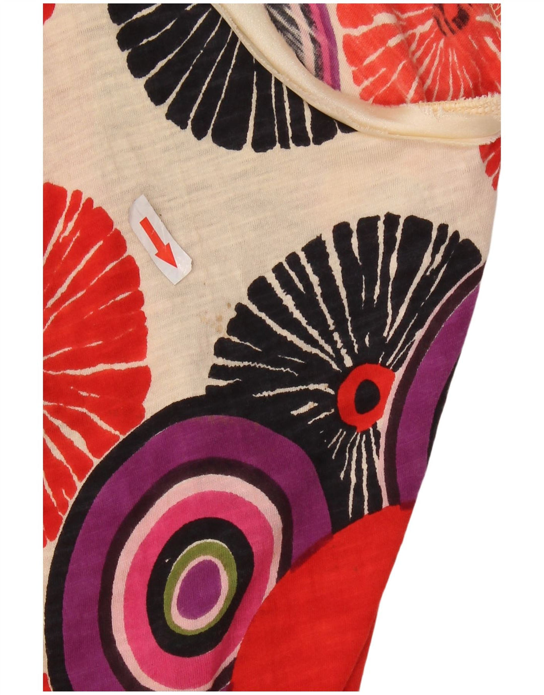 Desigual Γυναικεία Μπλούζα Τοπ UK 14 Medium πολύχρωμο Patchwork Πολυεστέρας