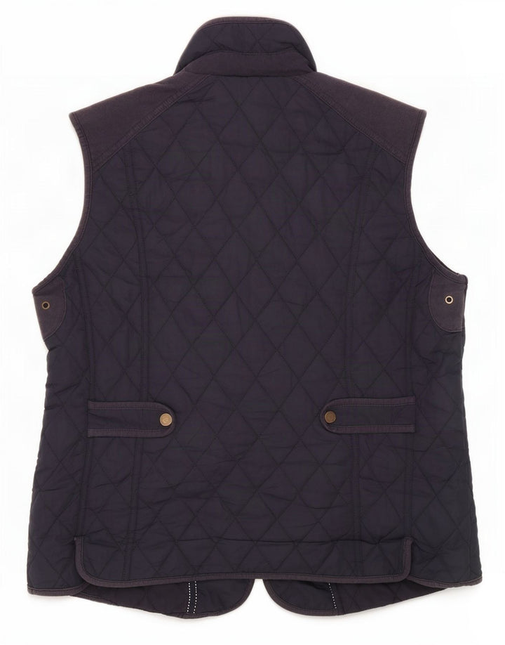 John Lewis Γυναικεία καπιτονέ Gilet UK 16 Large Navy Blue Polyester
