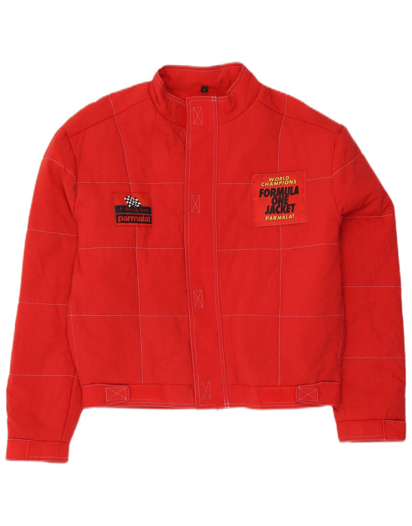 Parmalat Ανδρικό Μπουφάν Graphic Racer Formula 1 UK 36 Small Red Nylon
