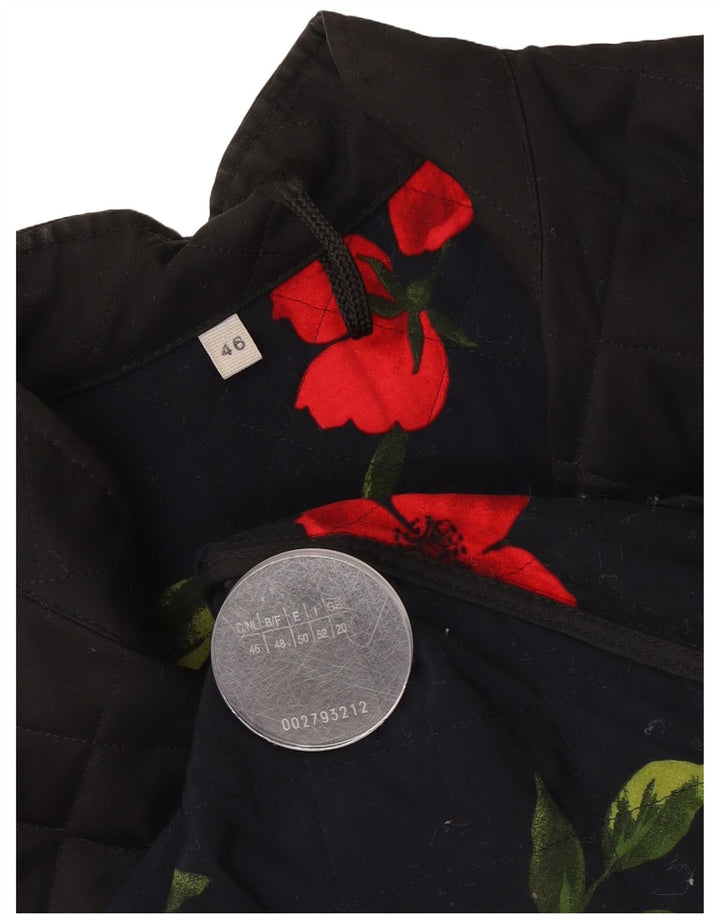 Vintage Γυναικείο Καπιτονέ Gilet UK 20 2XL Μαύρος Πολυεστέρας