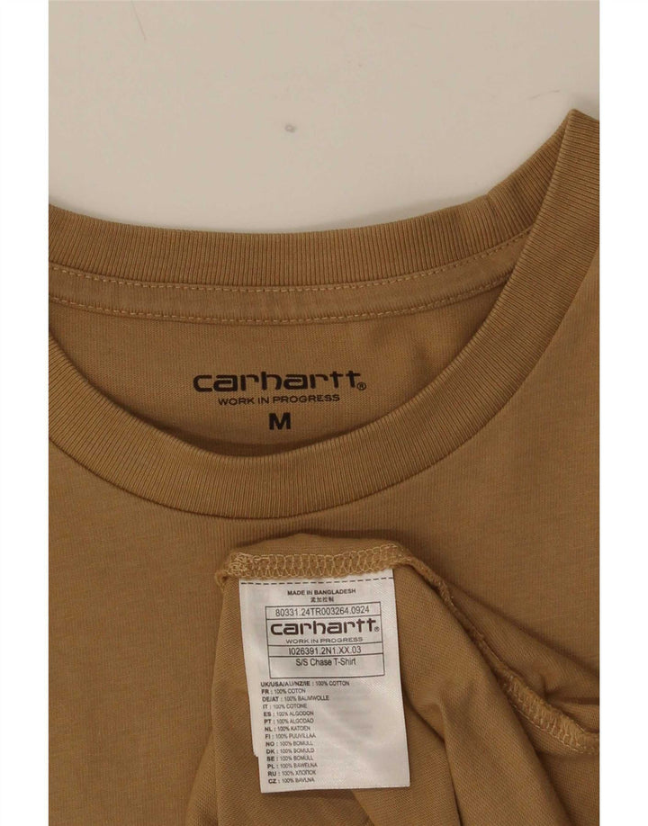 Ανδρικό T-Shirt Carhartt Τοπ μεσαίο καφέ βαμβακερό