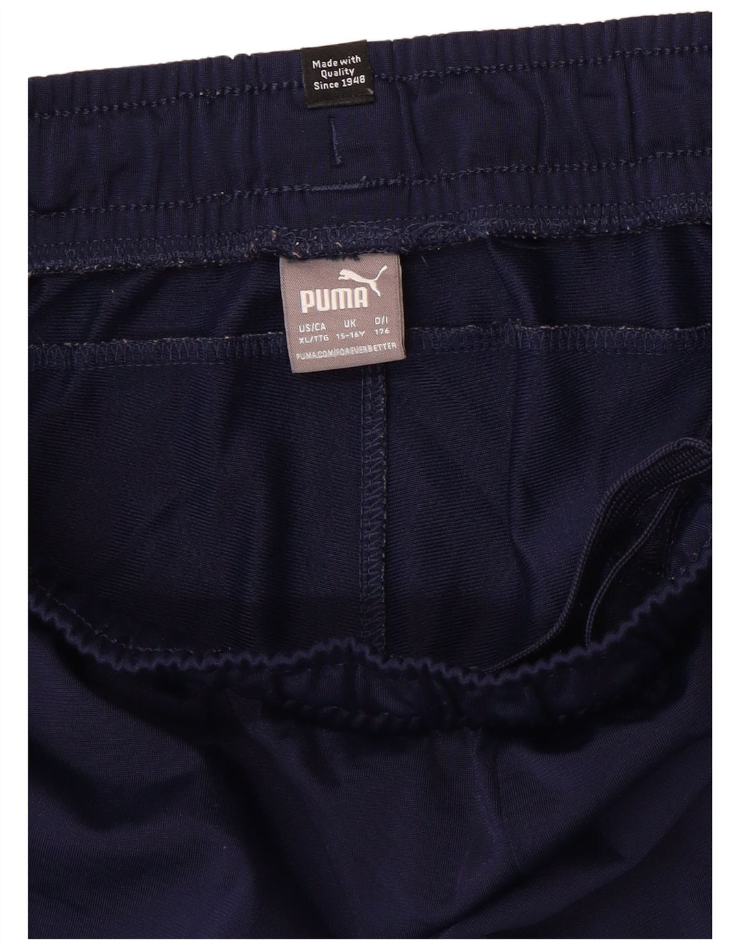 PUMA Boys Tracksuit Trousers Joggers 15-16 Years Navy Blue