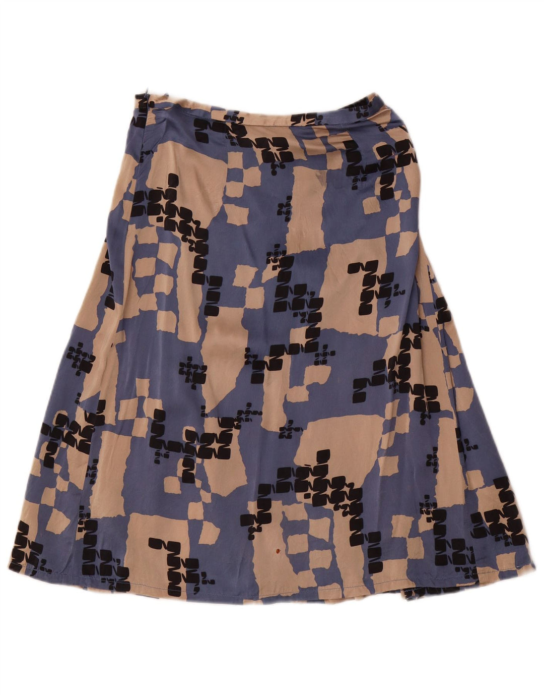 LES COPAINS Γυναικείο Σετ Φούστας 2 τεμαχίων IT 42 Medium W28 Μπλε γεωμετρικό μεταξωτό