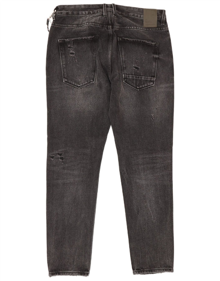 Gianni Lupo Ανδρικό Bruce Distressed Slim Jeans IT 48 Medium W34 L30 Grey