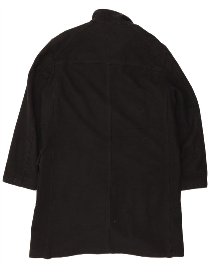 Κόκκινο της Valentino Ανδρικό παλτό Duffle IT 50 Large Black Wool