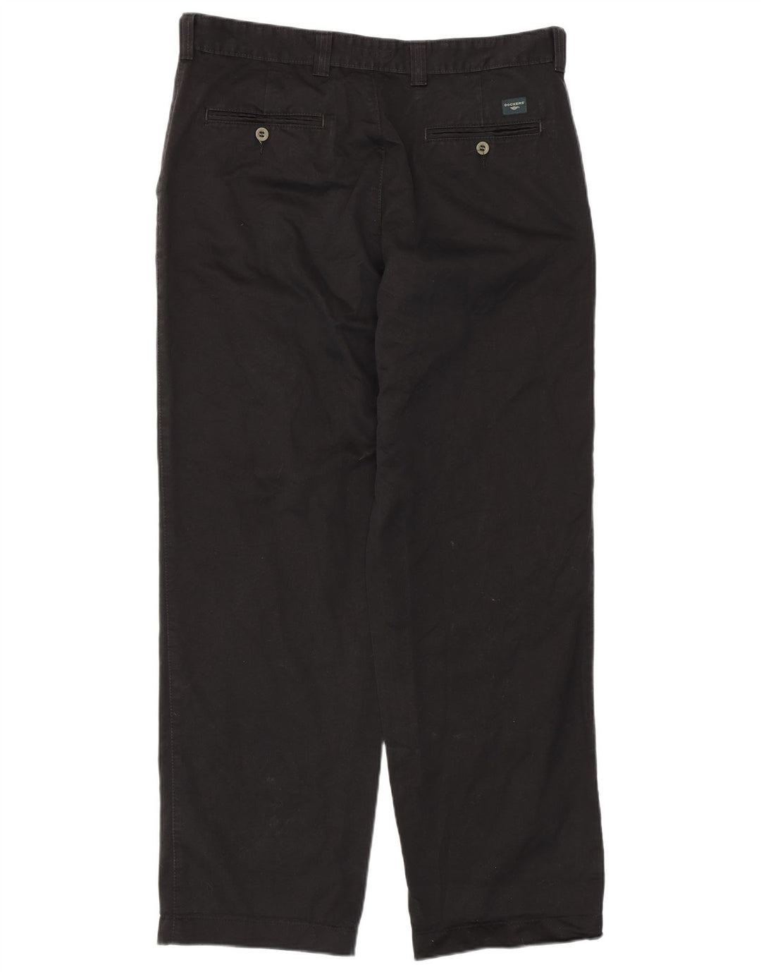 DOCKERS Ανδρικό ίσιο παντελόνι Chino W36 L32 Μαύρο βαμβακερό