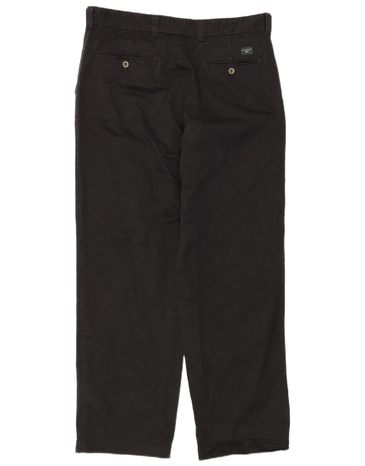 DOCKERS Ανδρικό ίσιο παντελόνι Chino W36 L32 Μαύρο βαμβακερό