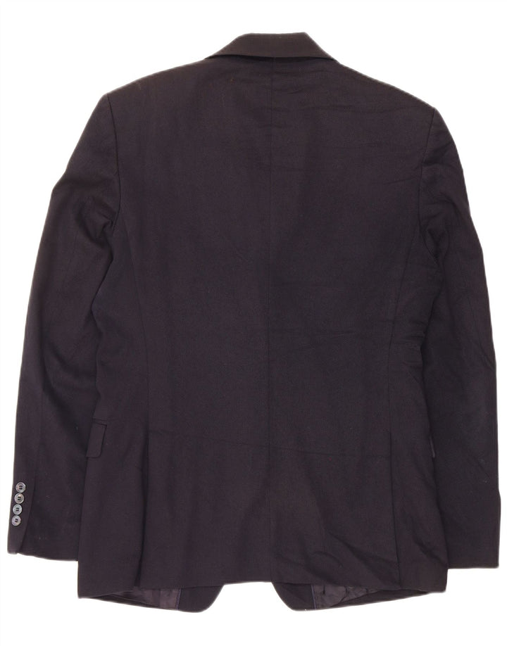 Zara Ανδρικό σακάκι μπλέιζερ με 2 κουμπιά EU 48 Medium Navy Blue Cotton