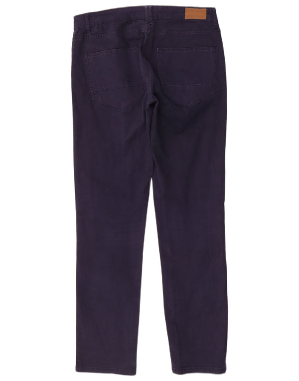 Zara Ανδρικό Slim Casual Παντελόνι EU 42 Large W32 L31 Navy Blue Cotton