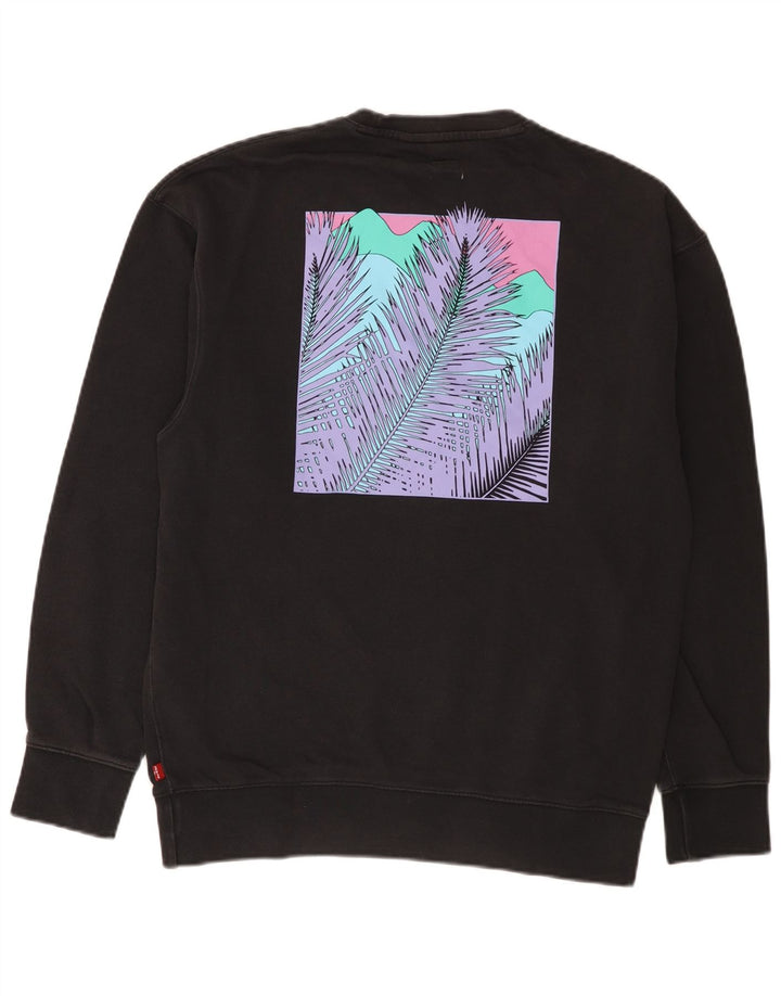 Ανδρικό γραφικό φούτερ Levi's Relaxed Jumper Small Black