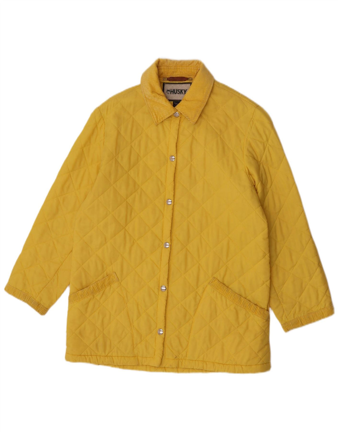 Husky γυναικείο καπιτονέ μπουφάν UK 12 Medium Yellow Polyamide