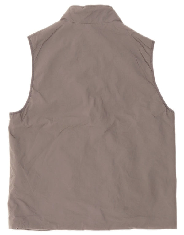 Zara Mens Gilet UK 40 Large Grey Polyester