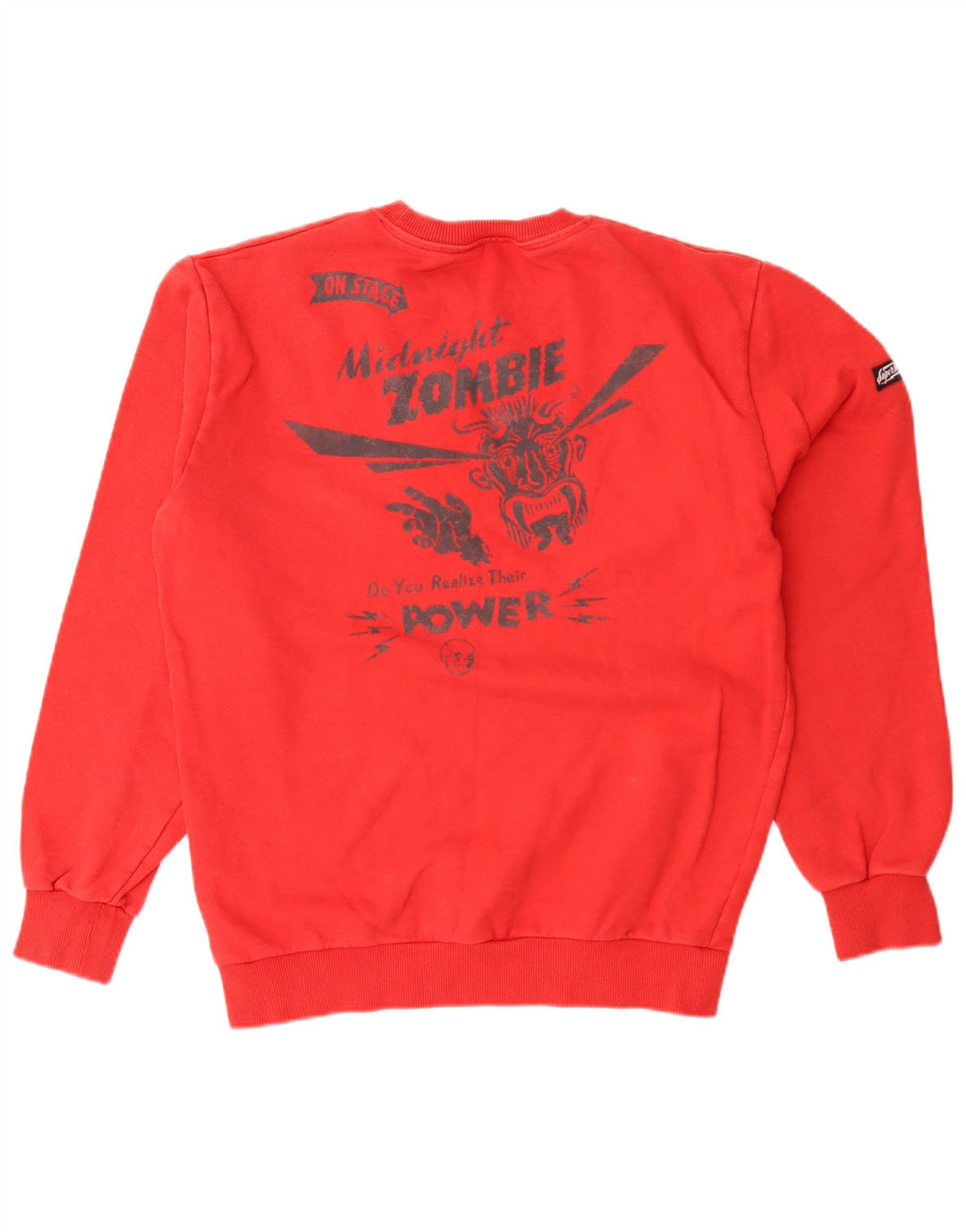 Ανδρικό γραφικό φούτερ Superdry Jumper Medium Red