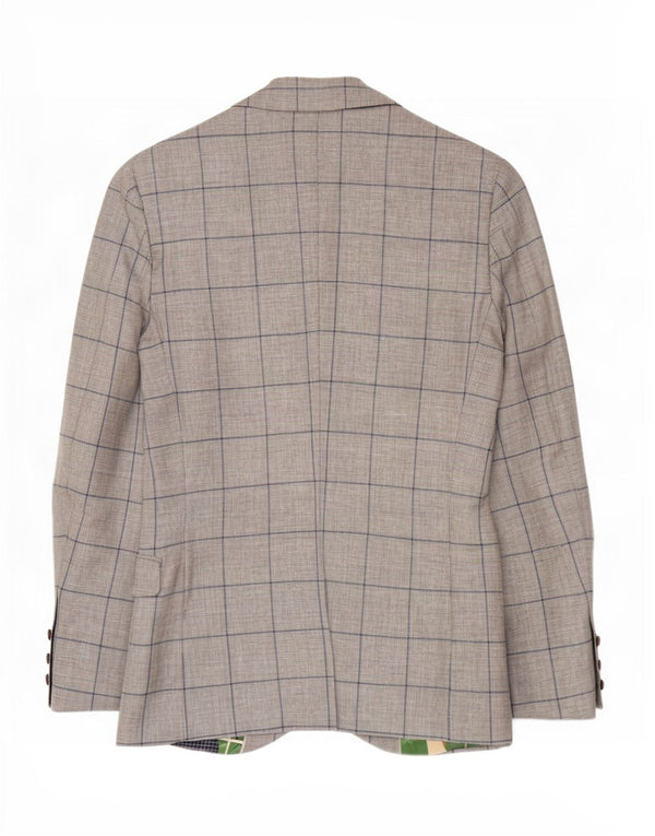 Joules Ανδρικό τζάκετ μπλέιζερ με 2 κουμπιά UK 34 XS Grey Check Wool